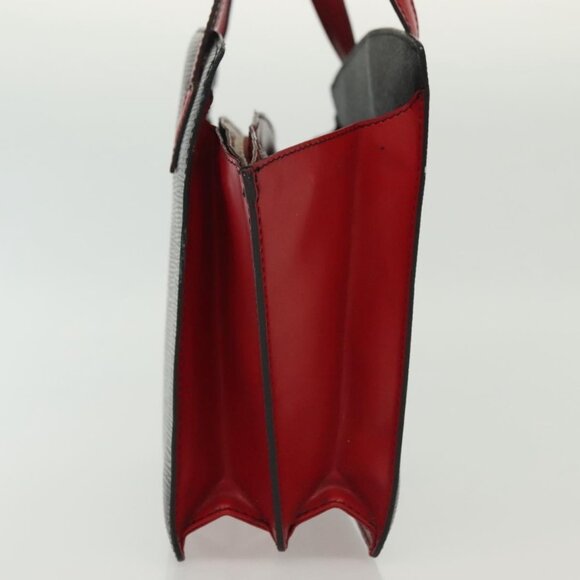 LOUIS VUITTON Epi Bicolor Varenne Hand Bag Black Red M52387 LV Auth 139124 - Picture 5 of 16
